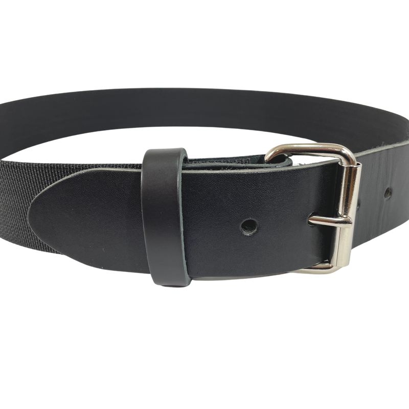 Boulder Bag Nylon Web Belt - Metal Buckle with Leather tip - 514