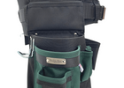 Choice of Buckle: Leather-tipped Metal  Buckle, Color: Green