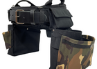 Choice of Buckle: Leather-tipped Metal Buckle, Color: Camo - Woodland Brown