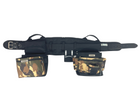 Choice of Buckle: Leather-tipped Metal Buckle, Color: Camo - Woodland Brown
