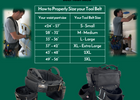 Boulder Bag MAX Comfort Back Support Tool Belt - w/ Quick Release Buckle - Carrying Handles, Suspender Loops.  Made in the USA