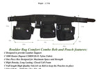 Choice of Buckle: Leather-tipped Metal Buckle, Color: Black